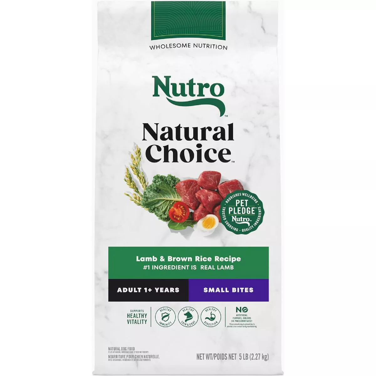 Nutro Wholesome Essentials Small Bite 5 Lb. Lamb & Rice Adult Dry Dog Food - photo 2