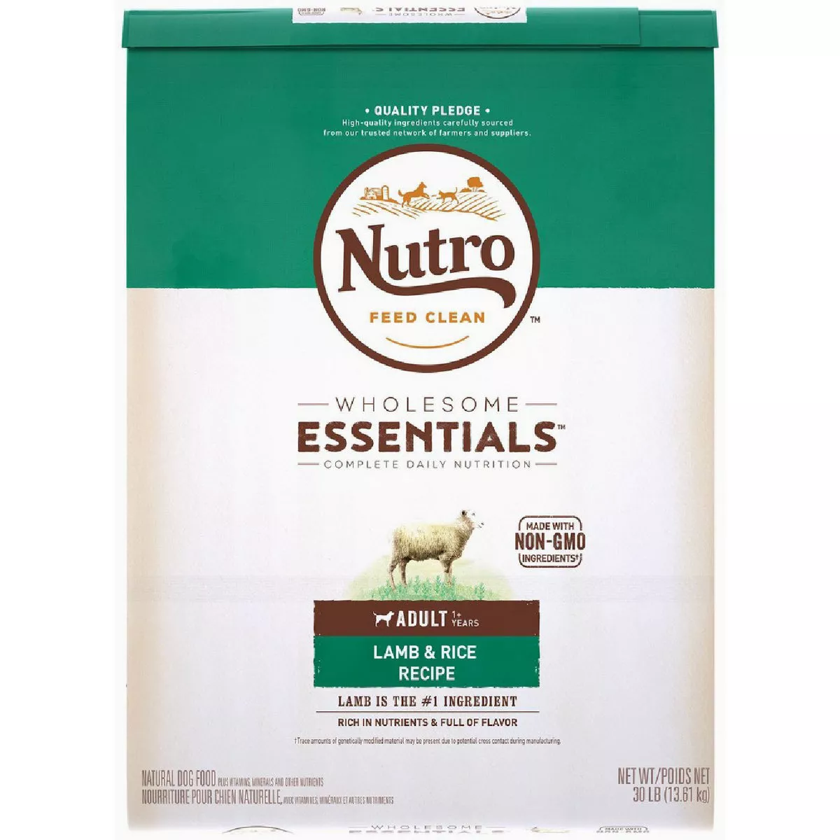 Nutro Wholesome Essentials 30 Lb. Lamb & Rice Adult Dry Dog Food - photo 2