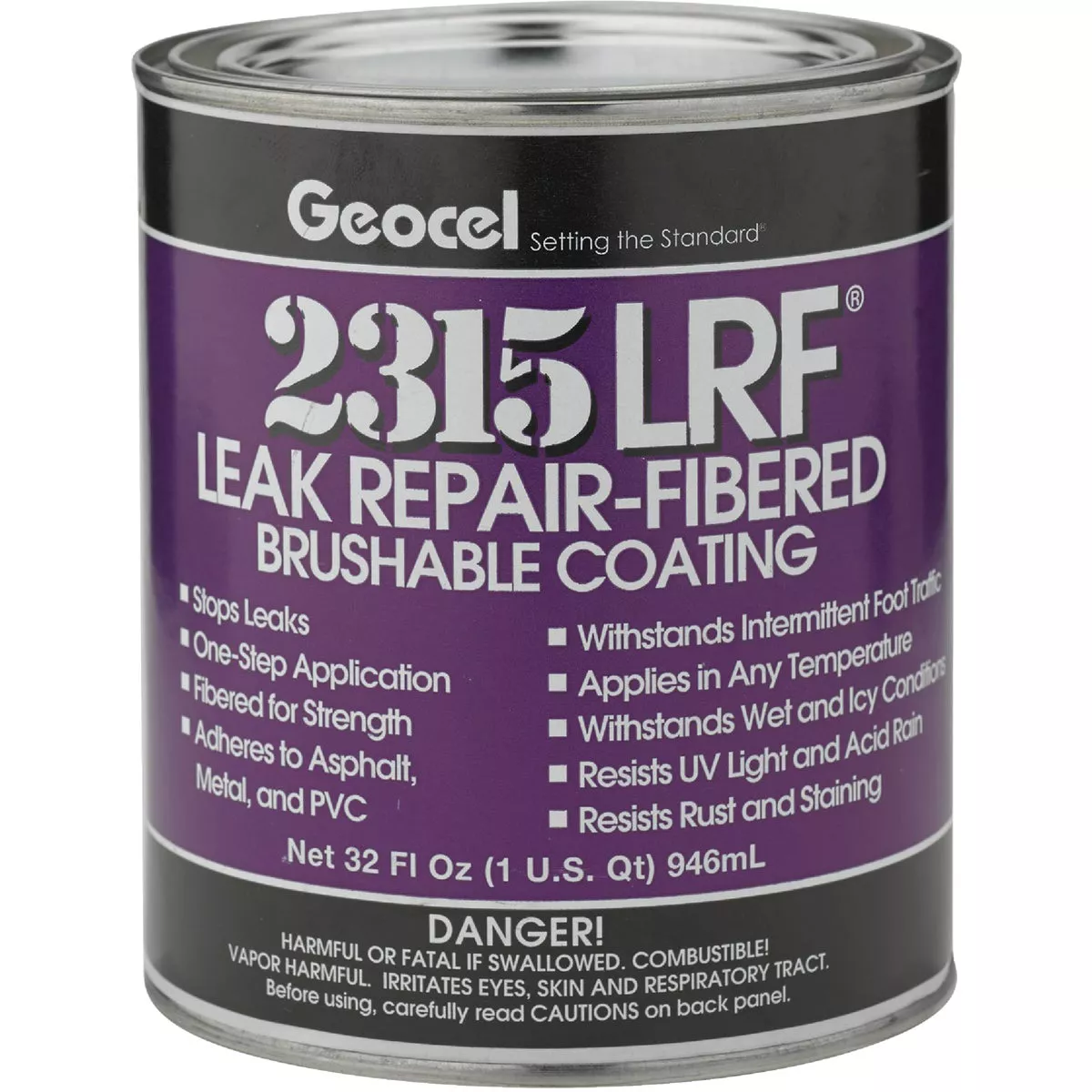 Geocel 2315 LRF 1 Qt. Leak Repair-Fibered Brushable Sealant - photo 2