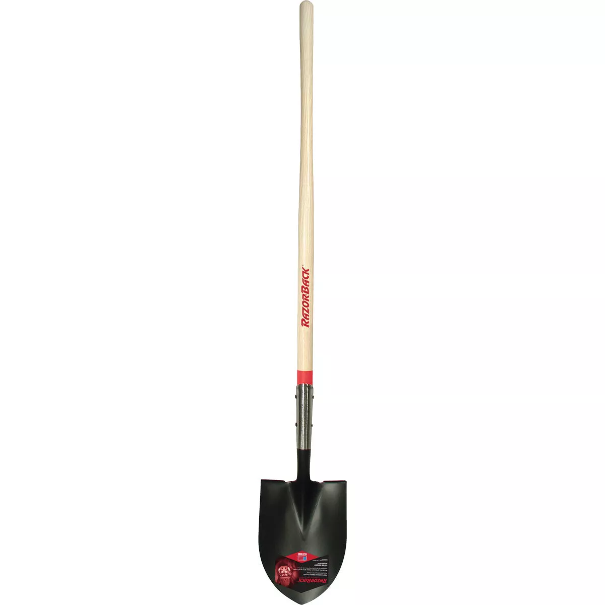 Ames Razor-Back 48 In. Wood Open Back Round Point Shovel-