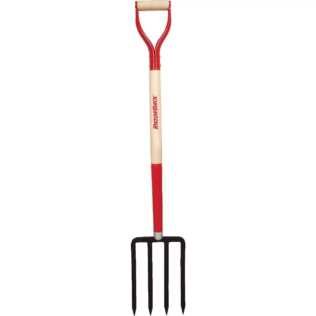 Ames Razor-Back 30 In. D-Grip Wood Handle Forged Spade Pitch Fork (4-Tine)