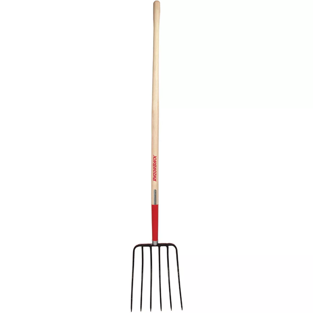 Ames Razor-Back 48 In. Wood Handle Forged Manure Pitch Fork (6-Tine)