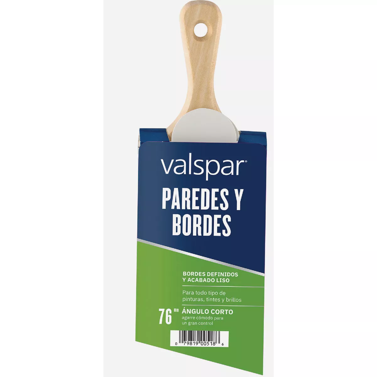 Valspar Short Angle Wall and Trim Brush, Polyester, Angular, Beavertail, 3 in. - photo 3