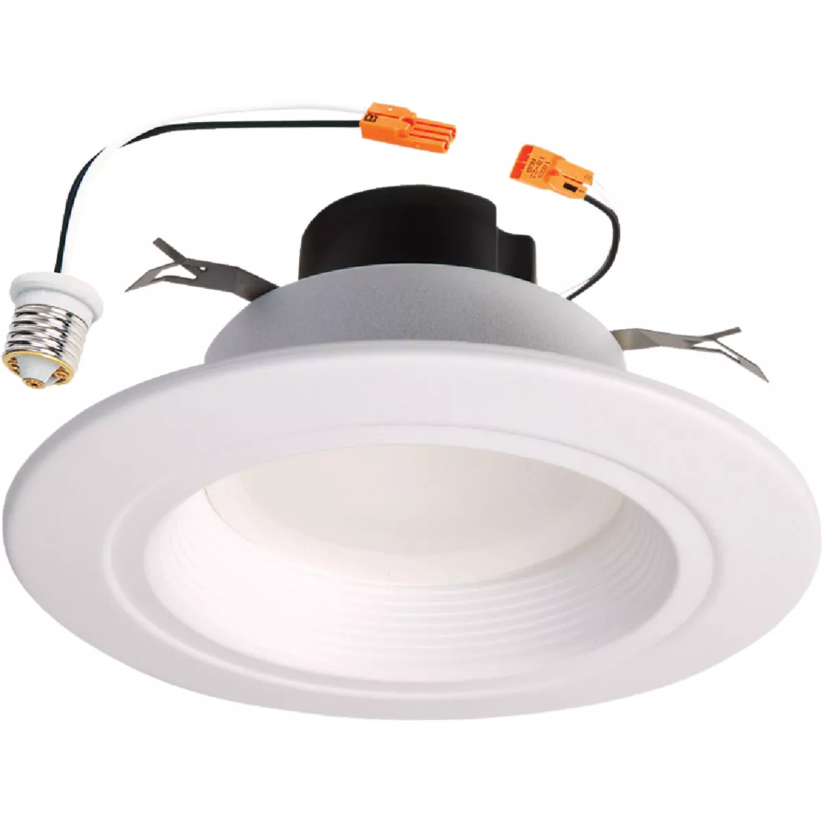 Halo 5 In./6 In. White Trim Soft White LED Retrofit Recessed Fixture Trim