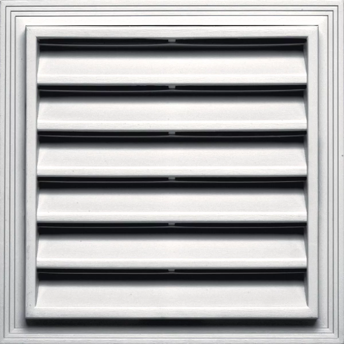 Builders Edge 12 in. x 12 in. Square Gable Attic Vent, Bright White
