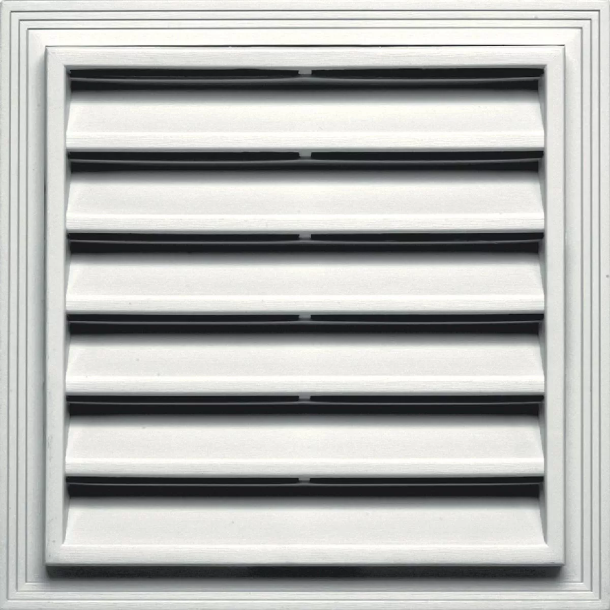 Builders Edge 12 in. x 12 in. Square Gable Attic Vent, White