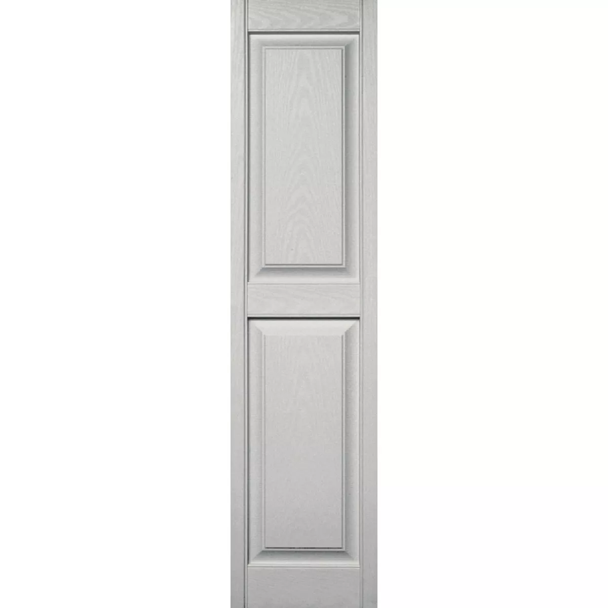 Builders Edge 14.75 in. x 67 in. White Panel Shutter, (2-Pack)