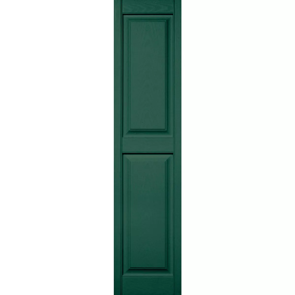 Builders Edge 14.5 in. x 72 in. Forest Green Panel Shutter, (2-Pack)