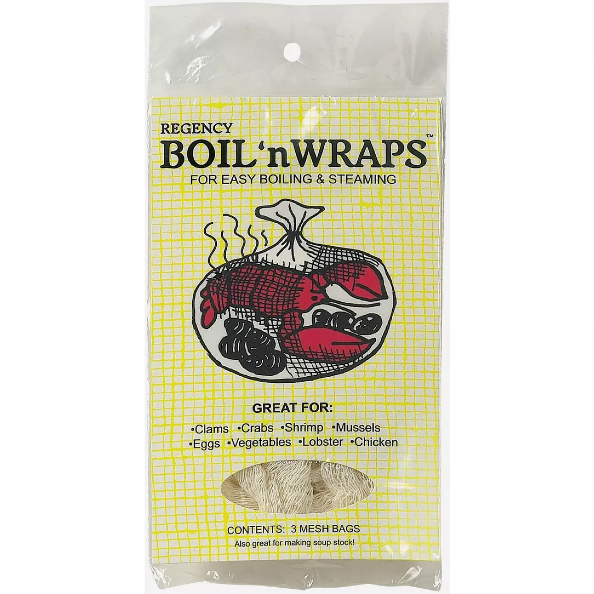 Regency Wraps 24 In. x 15 In. Boil 'n Wraps Seafood Steamer Oven Bag (3-Count)