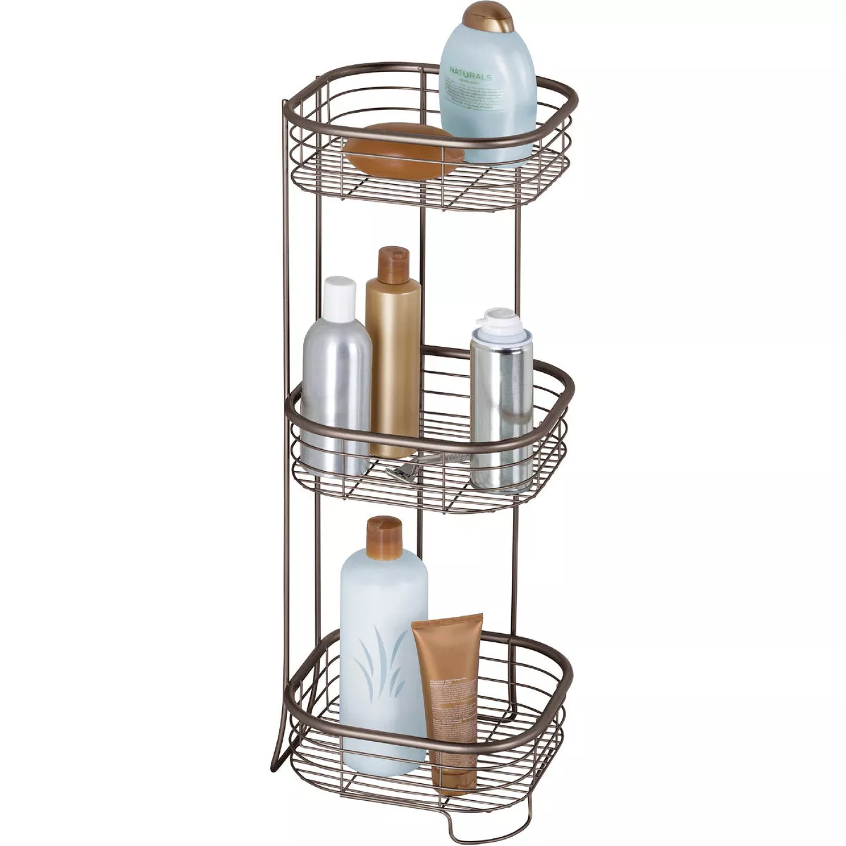 InterDesign Forma Bronze 3-Tier Bathroom Shelf