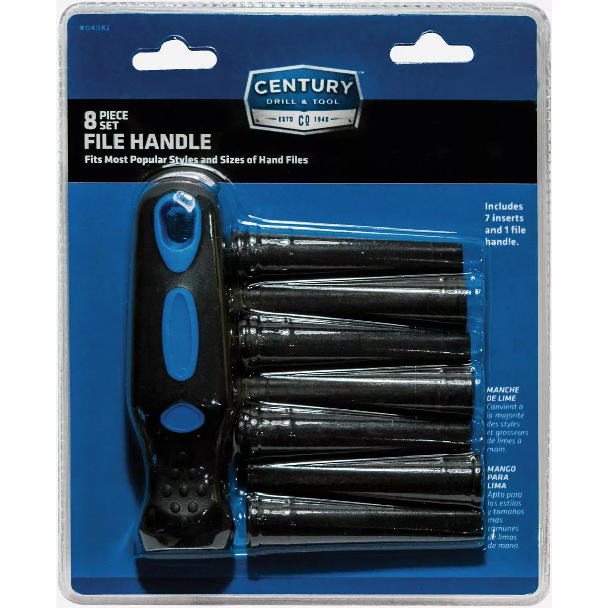 Century Drill & Tool Hand File Handle Set (8-Piece)
