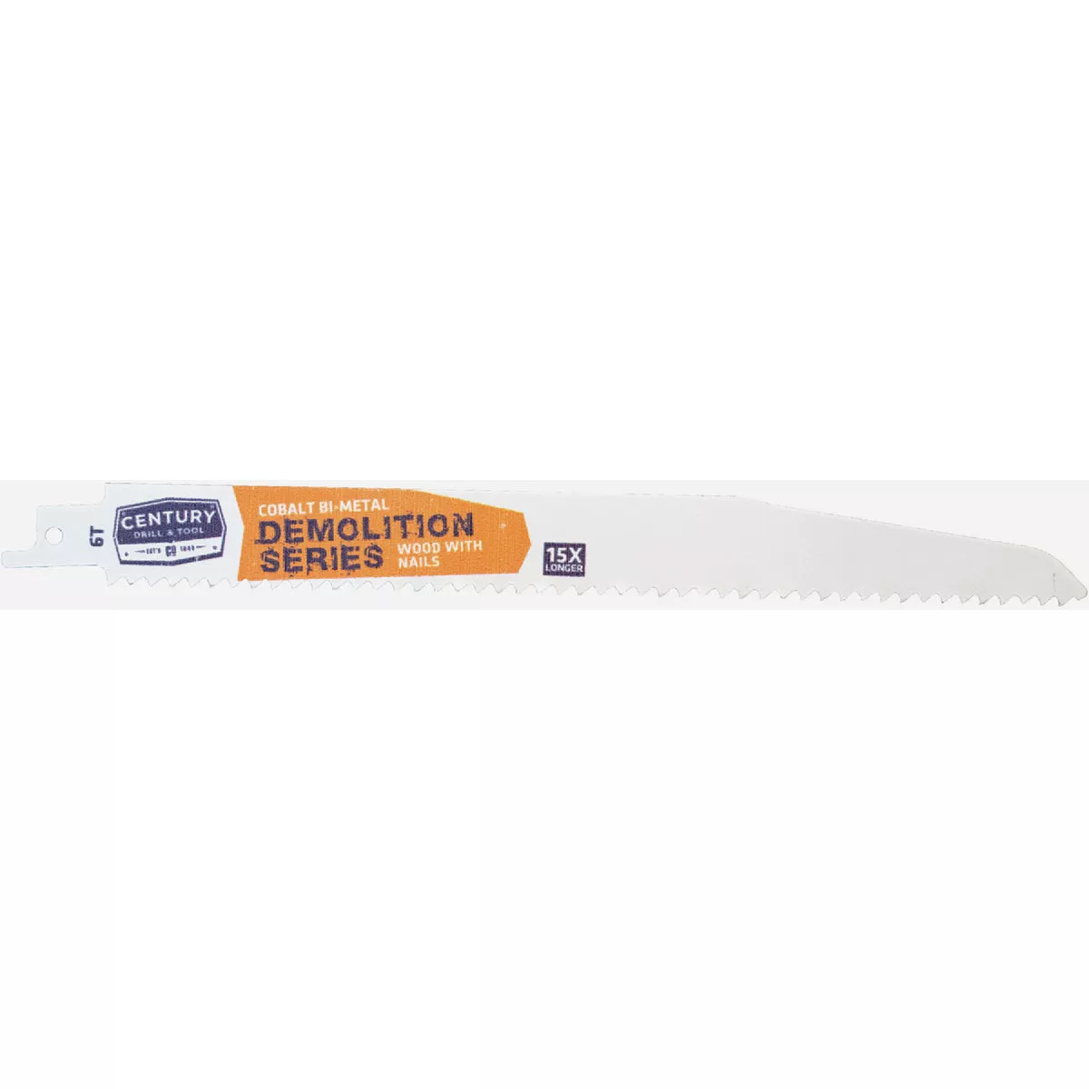 Century Drill & Tool 6 In. 6T Demolition Reciprocating Saw Blade (2-Pack)