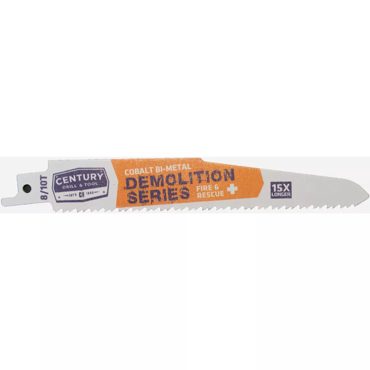 Century Drill & Tool 6 In. 8/10T Demolition Reciprocating Saw Blade (2-Pack)