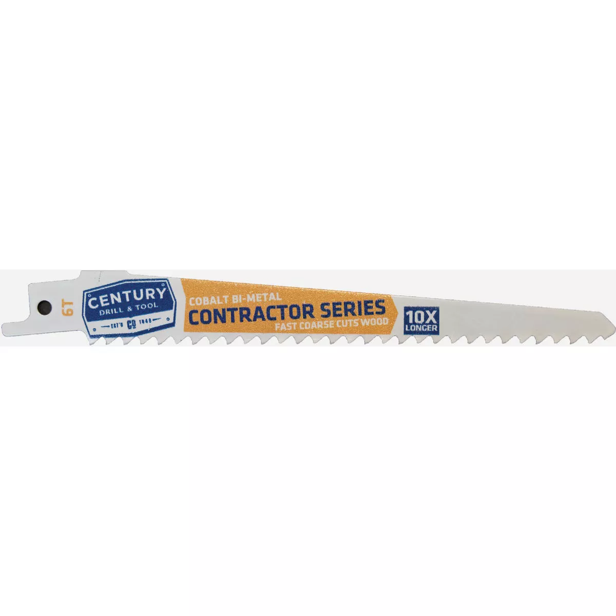 Century Drill & Tool Contractor Series 6 In. 6 TPI Reciprocating Saw Blade-