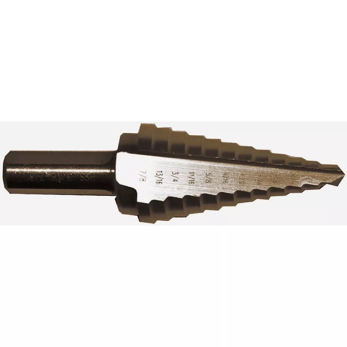 Century Drill & Tool 3/16 In. to 7/8 In. #4 Step Drill Bit, 12 Steps