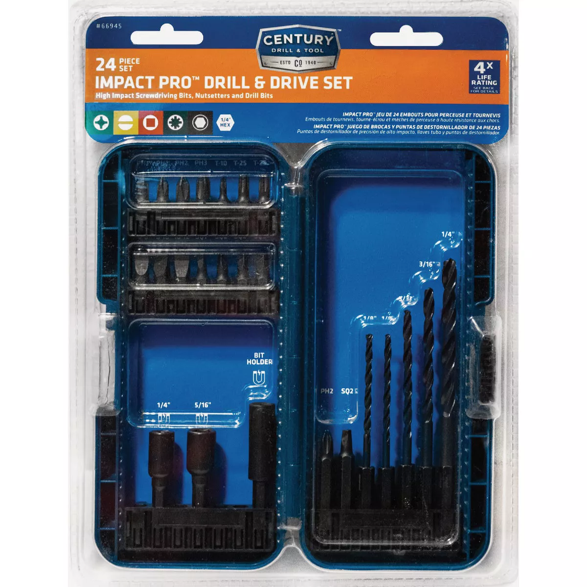 Century Drill & Tool Impact Drill & Drive Set (24-Piece)