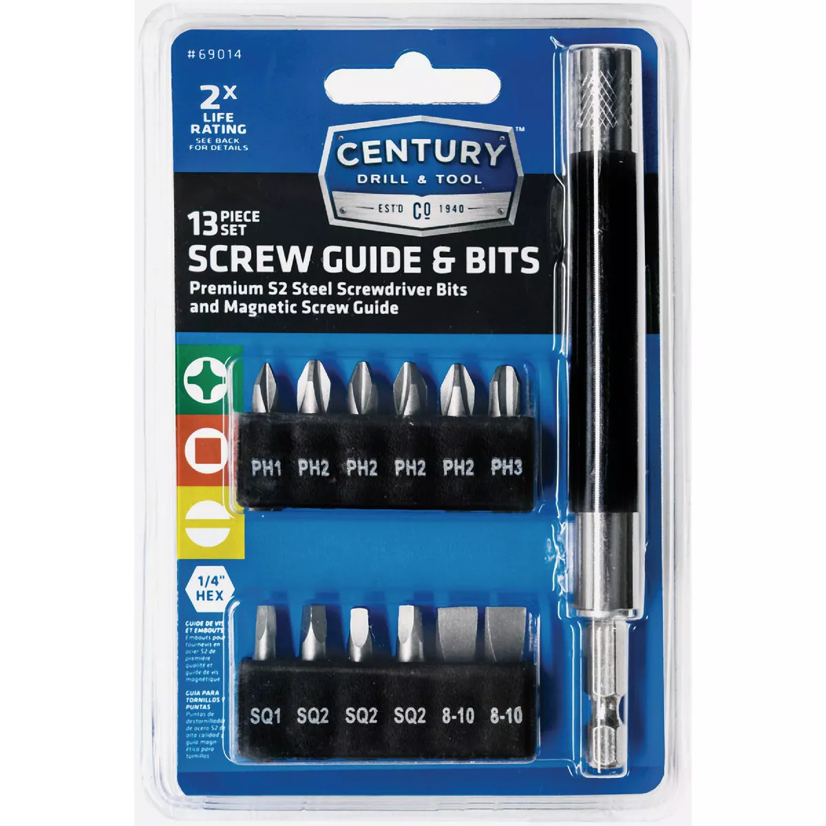 Century Drill & Tool Screwdriver Bit Set (13-Piece)