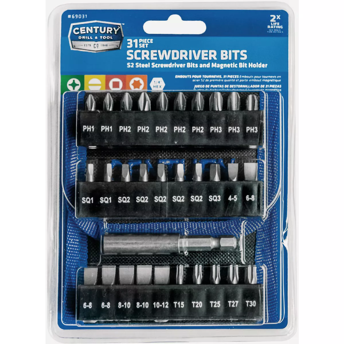 Century Drill & Tool Screwdriver Bit Set (31-Piece)