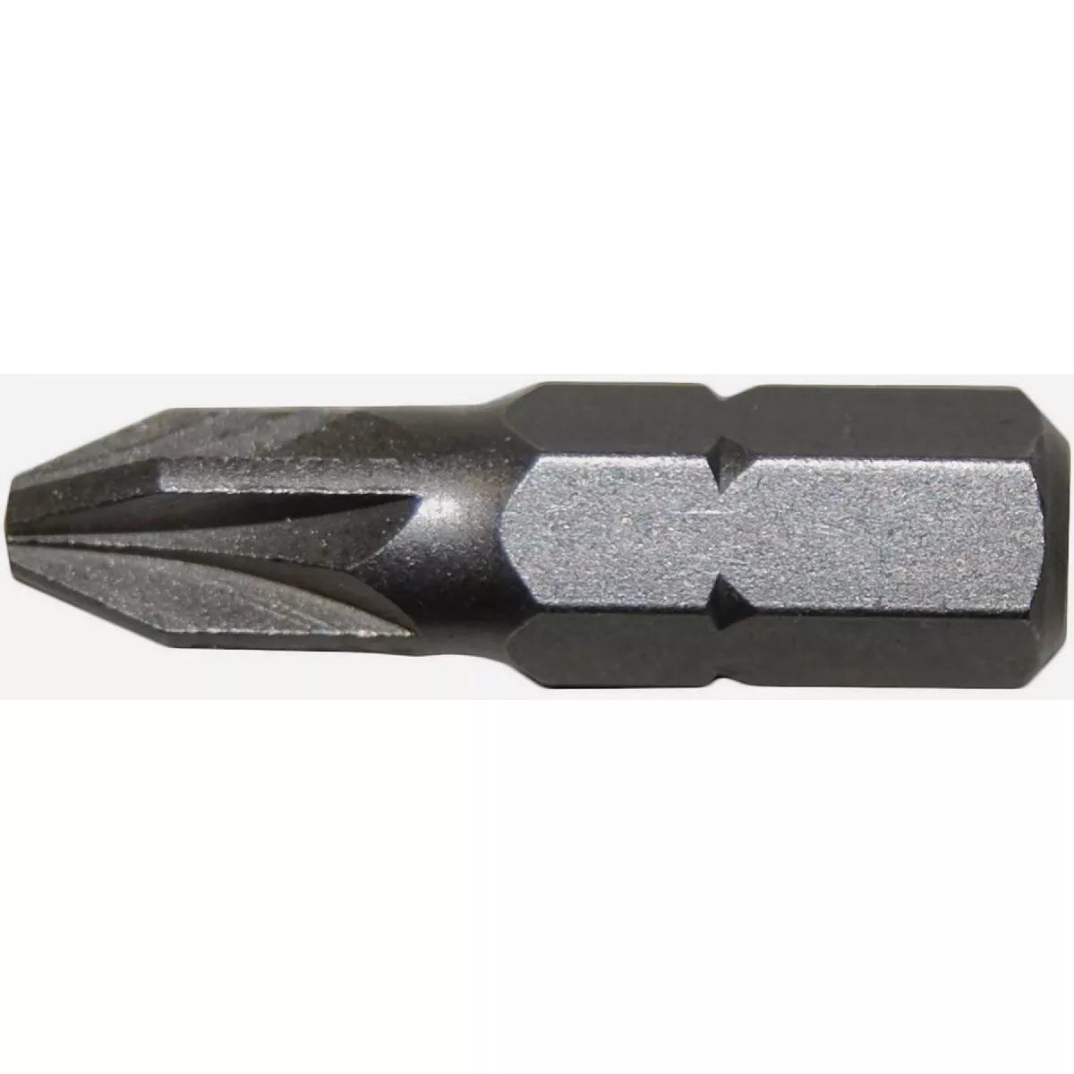 Century Drill & Tool 1 In. #2 POZI Screwdriver Bit (2-Pack)