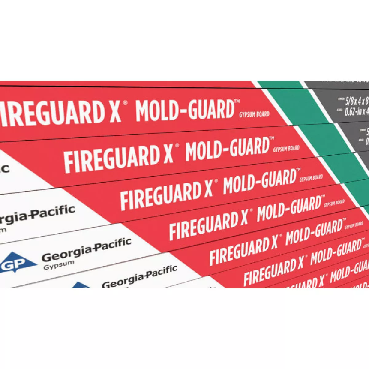 ToughRock 5/8 In. x 4 Ft. x 8 Ft. Fireguard X Mold-Guard Gypsum Drywall Panel- - photo 2