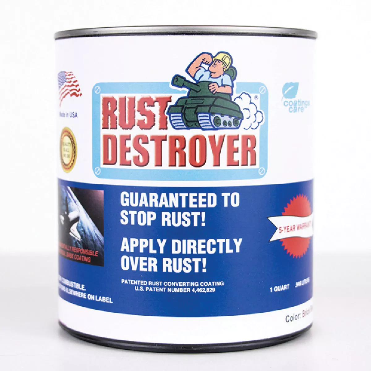 Advanced Protective Rust Destroyer Brick Red Metal Primer, 1 Qt., 012-047-