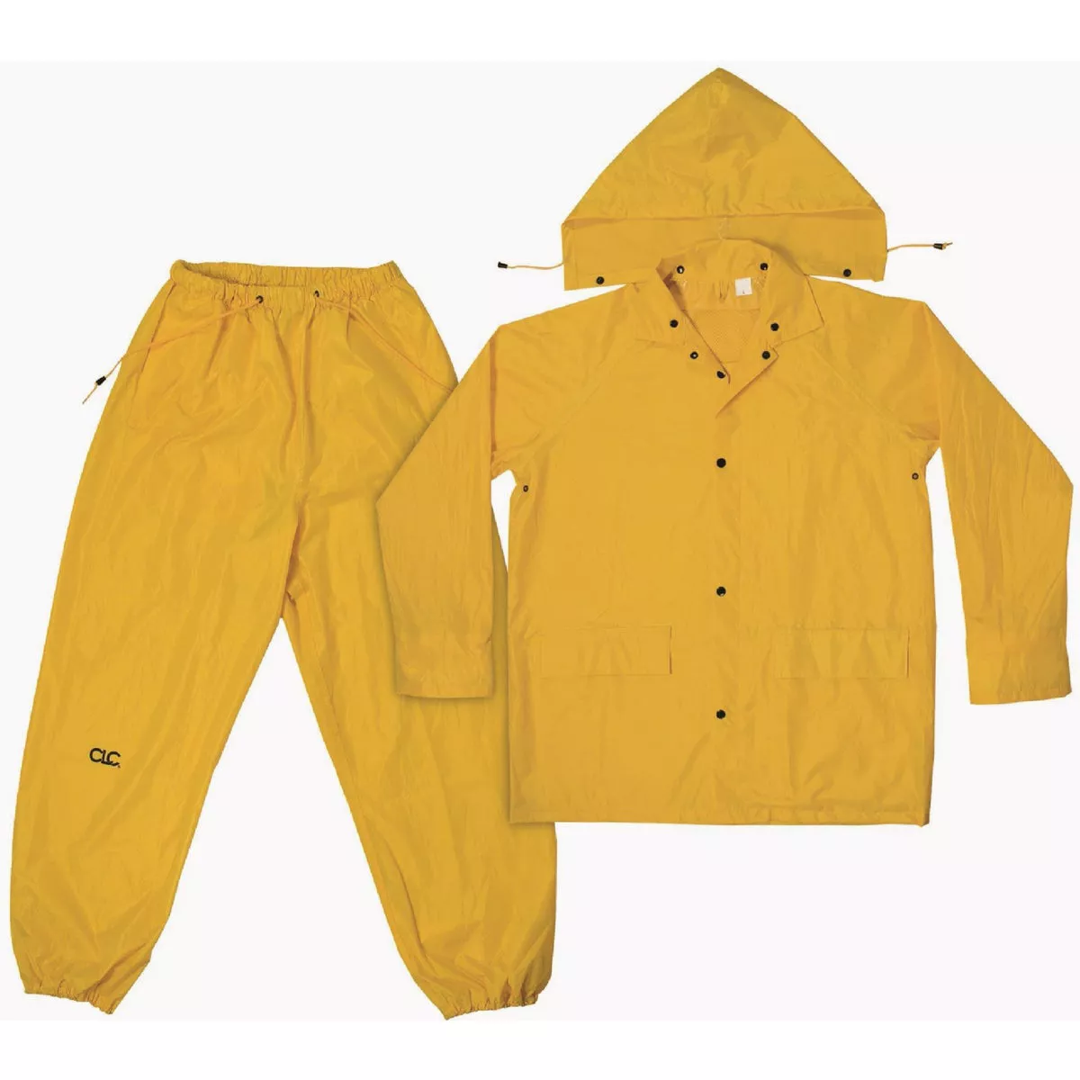 CLC Climate Gear Medium 3-Piece Yellow Polyester Rain Suit
