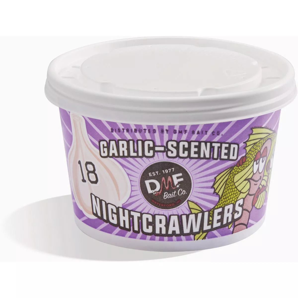 DMF Bait Co. Garlic Nightcrawlers (18-Count)