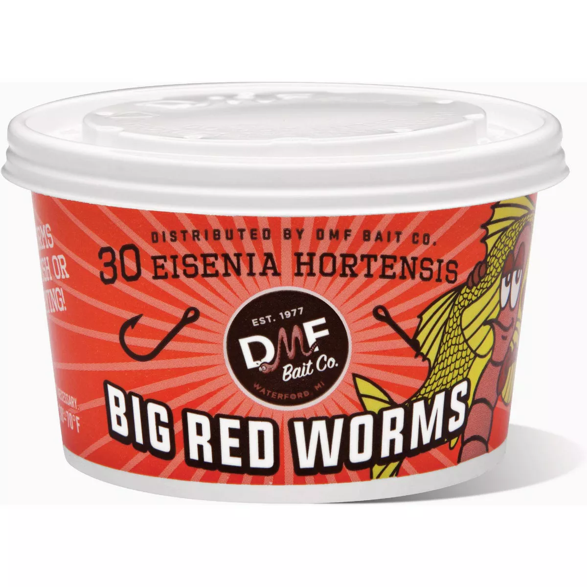 DMF Bait Co. Big Red Worms (30-Count)
