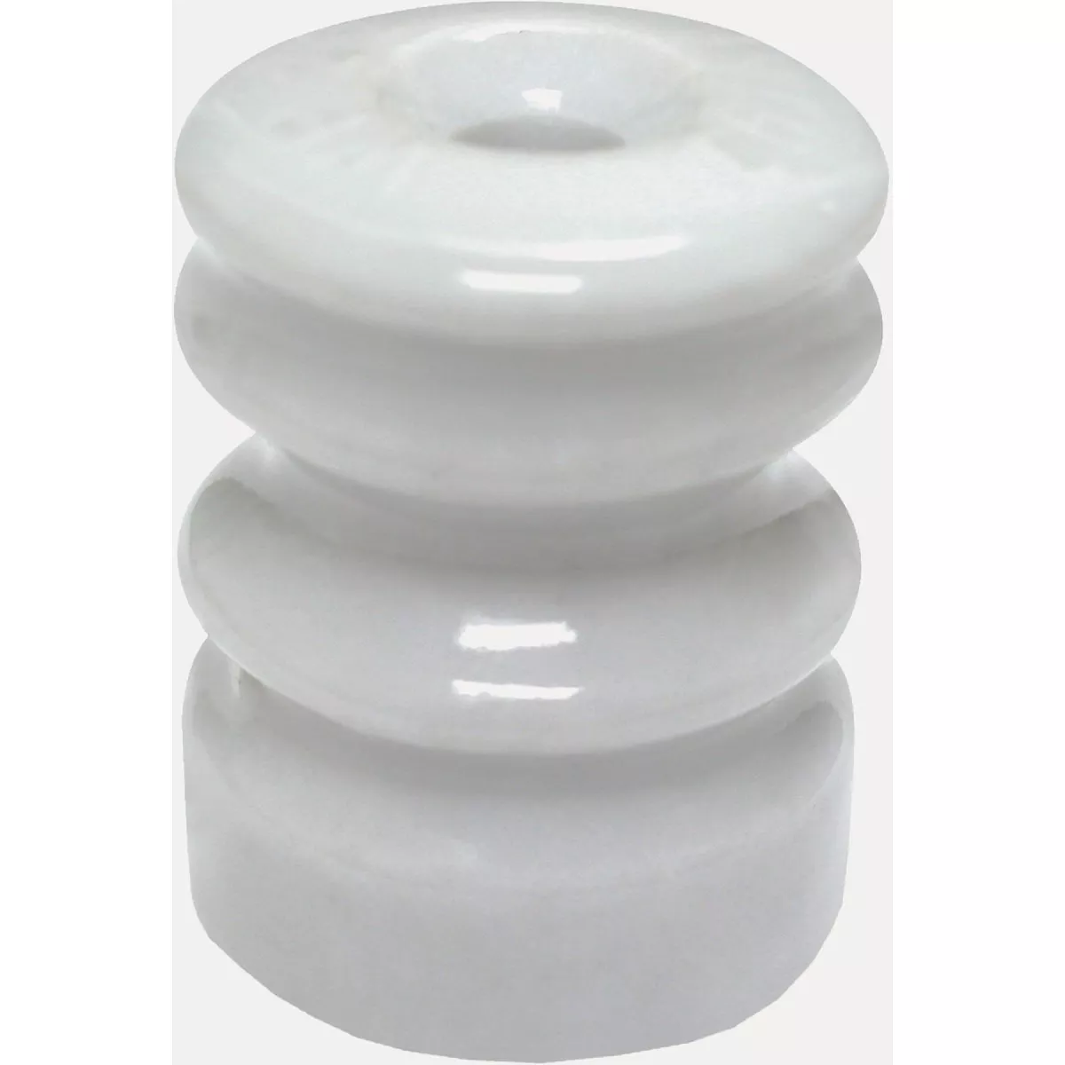 Zareba Systems White Multi-Groove Wood Post Ceramic Insulator with Nails