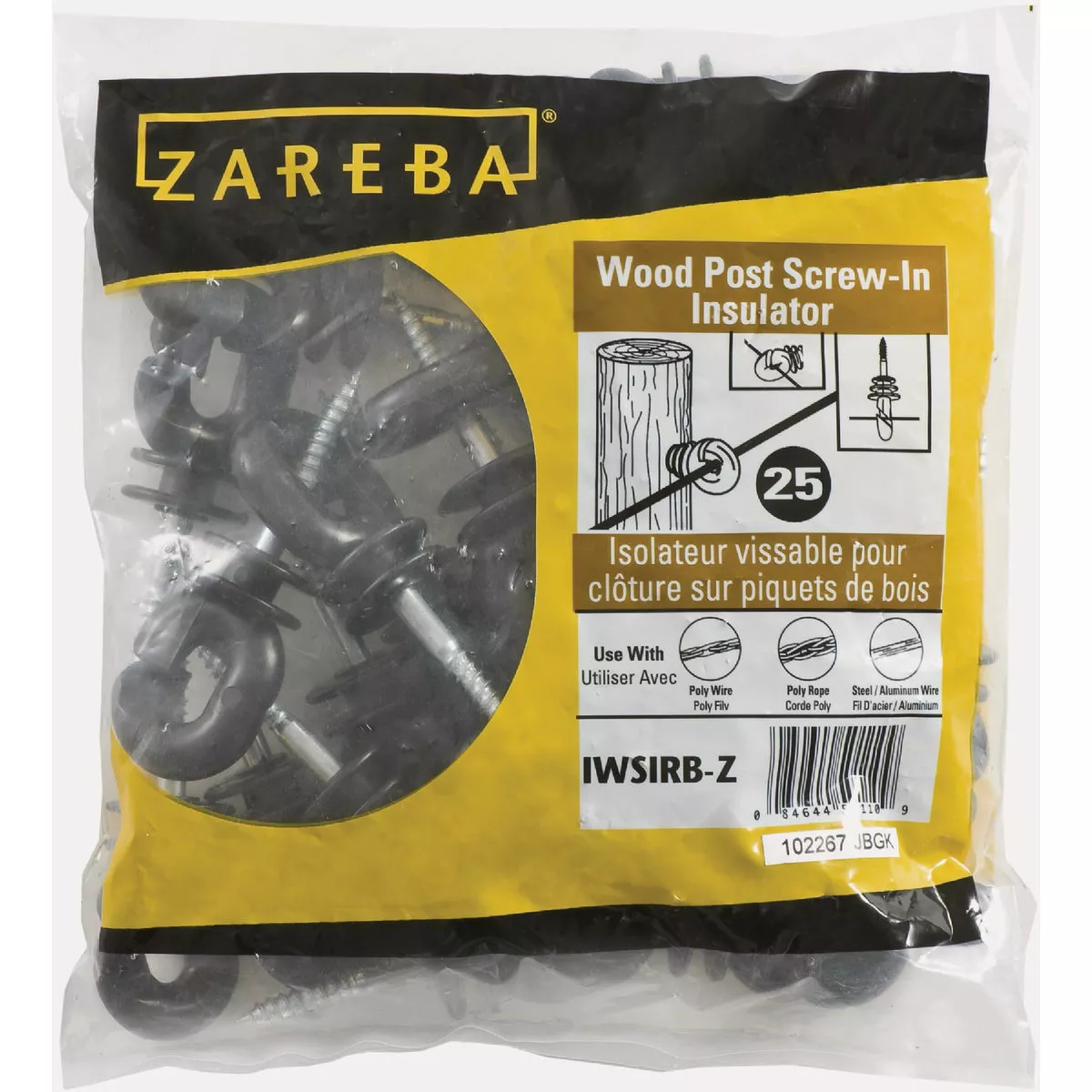 Zareba Systems Black Ring Insulator (25-Pack)