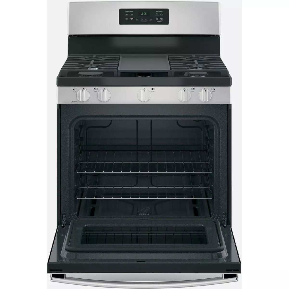 GE 30 In. 5 Cu. Ft. Free-Standing Gas Range with Integrated Griddle, Stainless Steel - photo 5