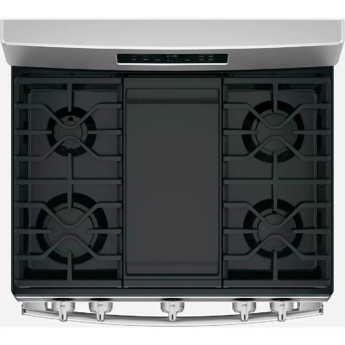 GE 30 In. 5 Cu. Ft. Free-Standing Gas Range with Integrated Griddle, Stainless Steel - photo 2