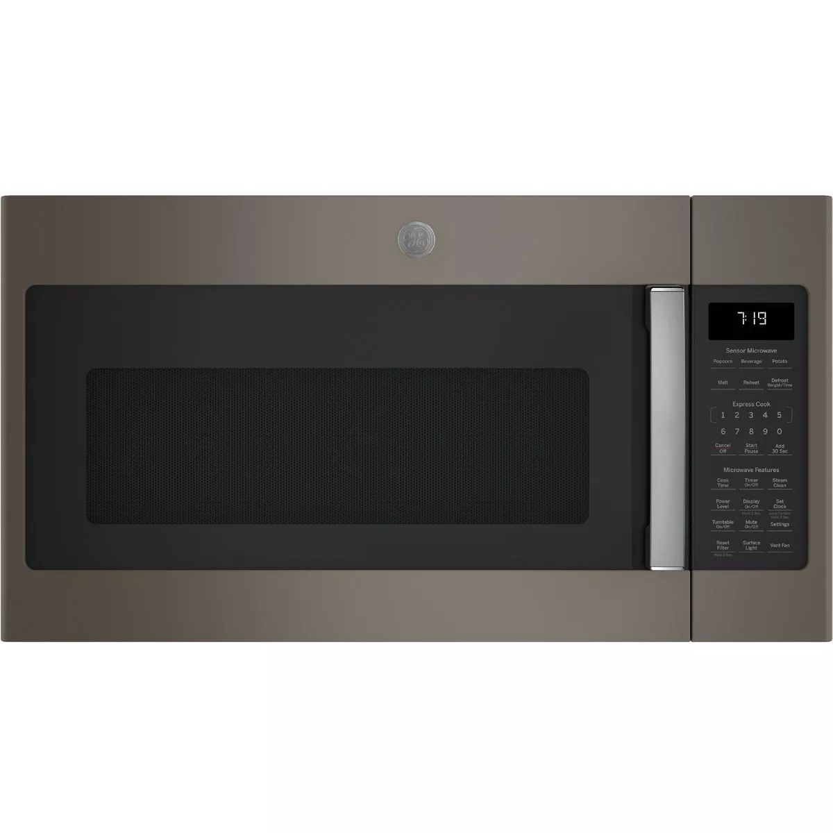 GE 1.9 Cu. Ft. 1000-Watt Over the Range Microwave, Fingerprint Resistant Slate