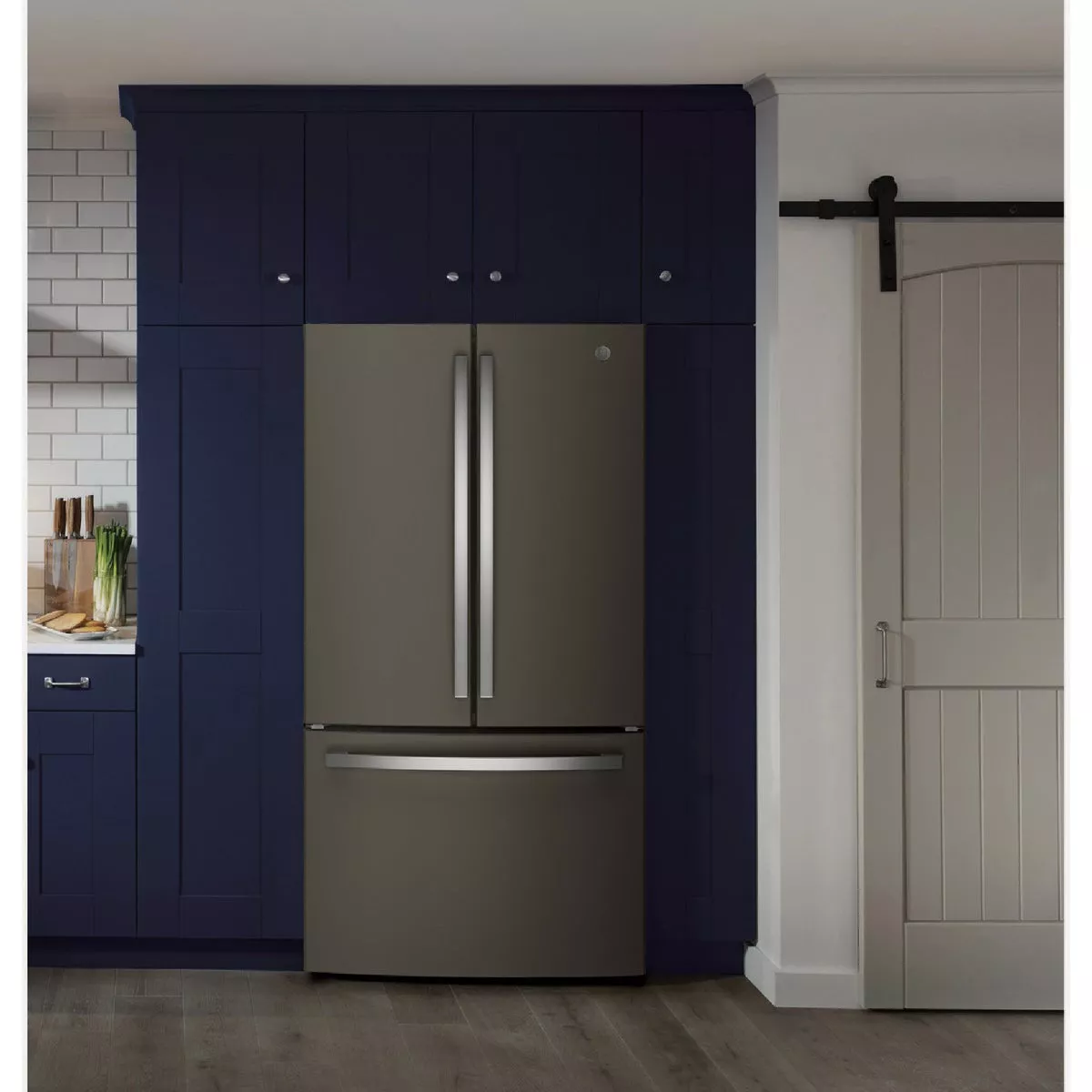 GE 27.0 Cu. Ft. French Door Refrigerator, Fingerprint Resistant Slate - photo 3