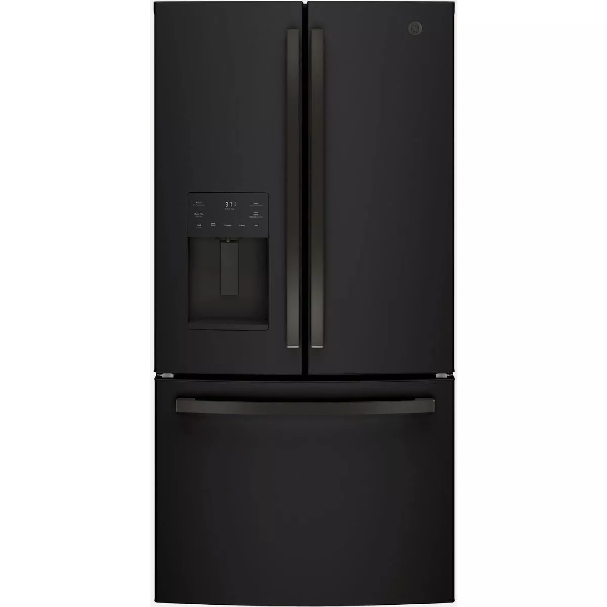 GE 25.7 Cu. Ft. French Door Refrigerator, Fingerprint Resistant Black Slate