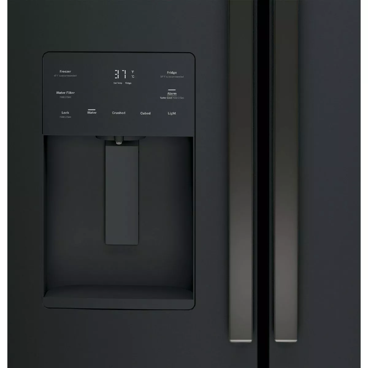 GE 25.7 Cu. Ft. French Door Refrigerator, Fingerprint Resistant Black Slate - photo 2