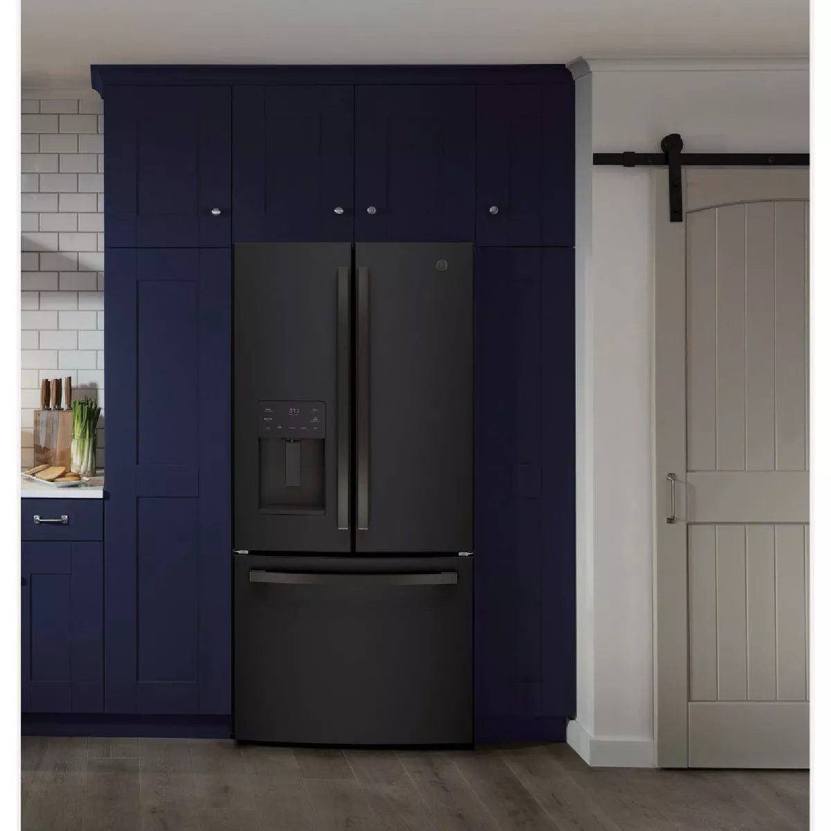 GE 25.7 Cu. Ft. French Door Refrigerator, Fingerprint Resistant Black Slate - photo 3
