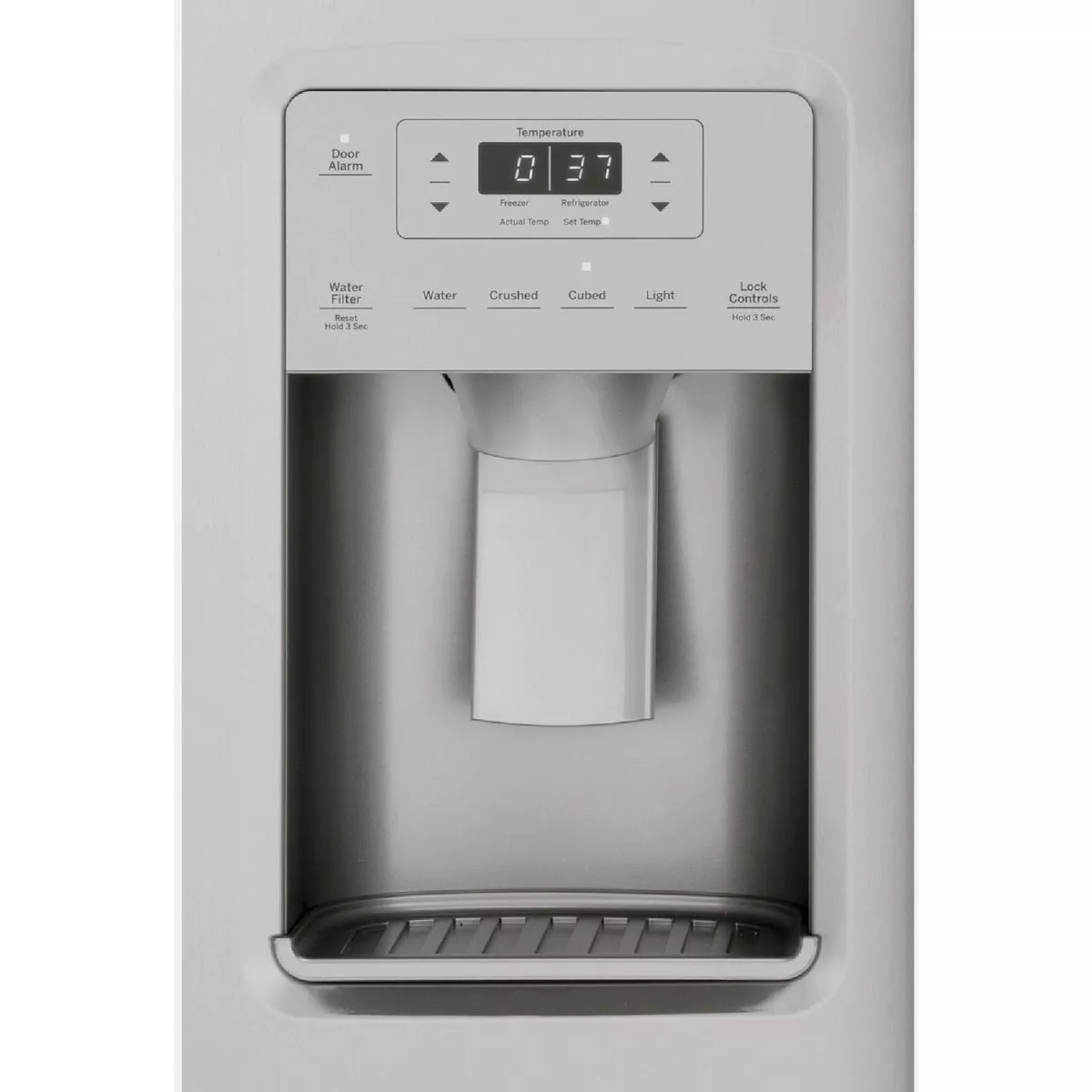GE 25.1 Cu. Ft. Side-By-Side Refrigerator, Fingerprint Resistant Stainless Steel - photo 3