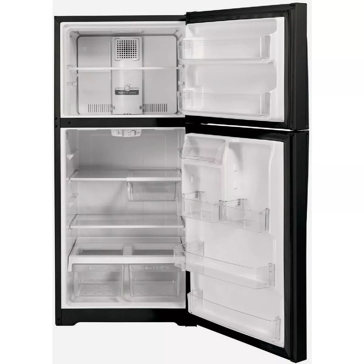 GE 19.2 Cu. Ft. Top-Freezer Refrigerator, Black - photo 3