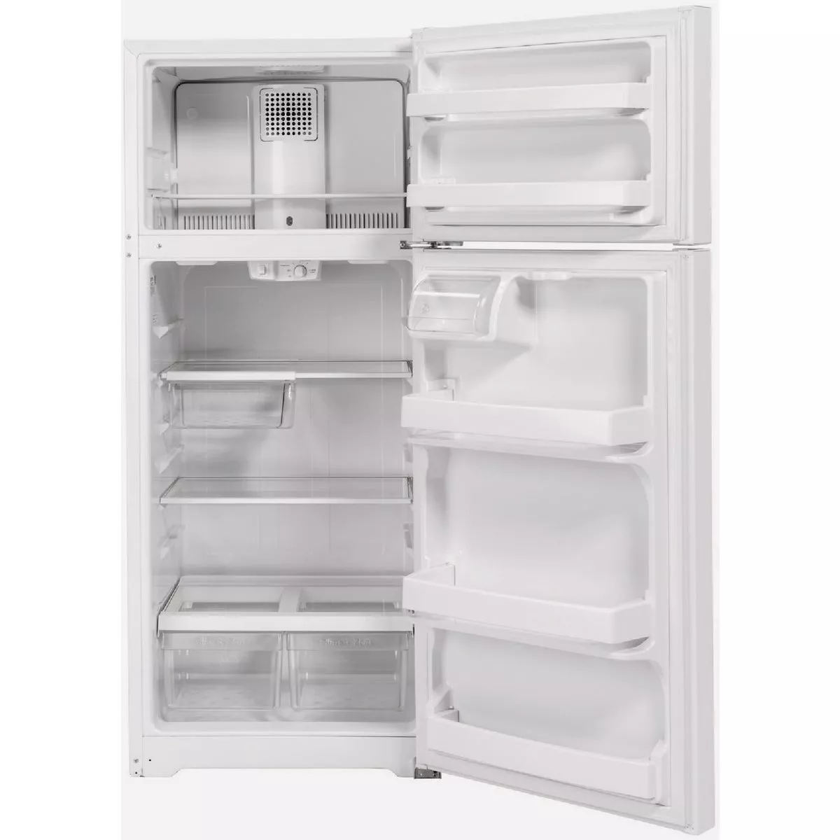 GE 17.5 Cu. Ft. Top-Freezer Refrigerator, White - photo 2