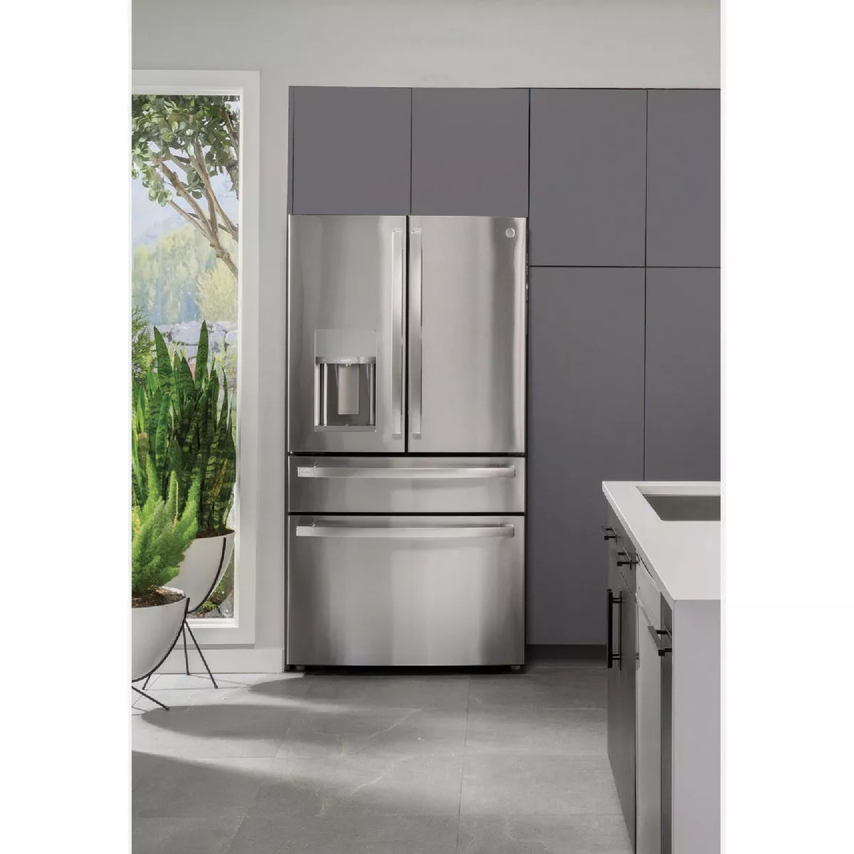 GE Profile 27.9 Cu. Ft. Smart 4-Door French Door Refrigerator with Door In Door, Fingerprint Resistant Stainless Steel - photo 3