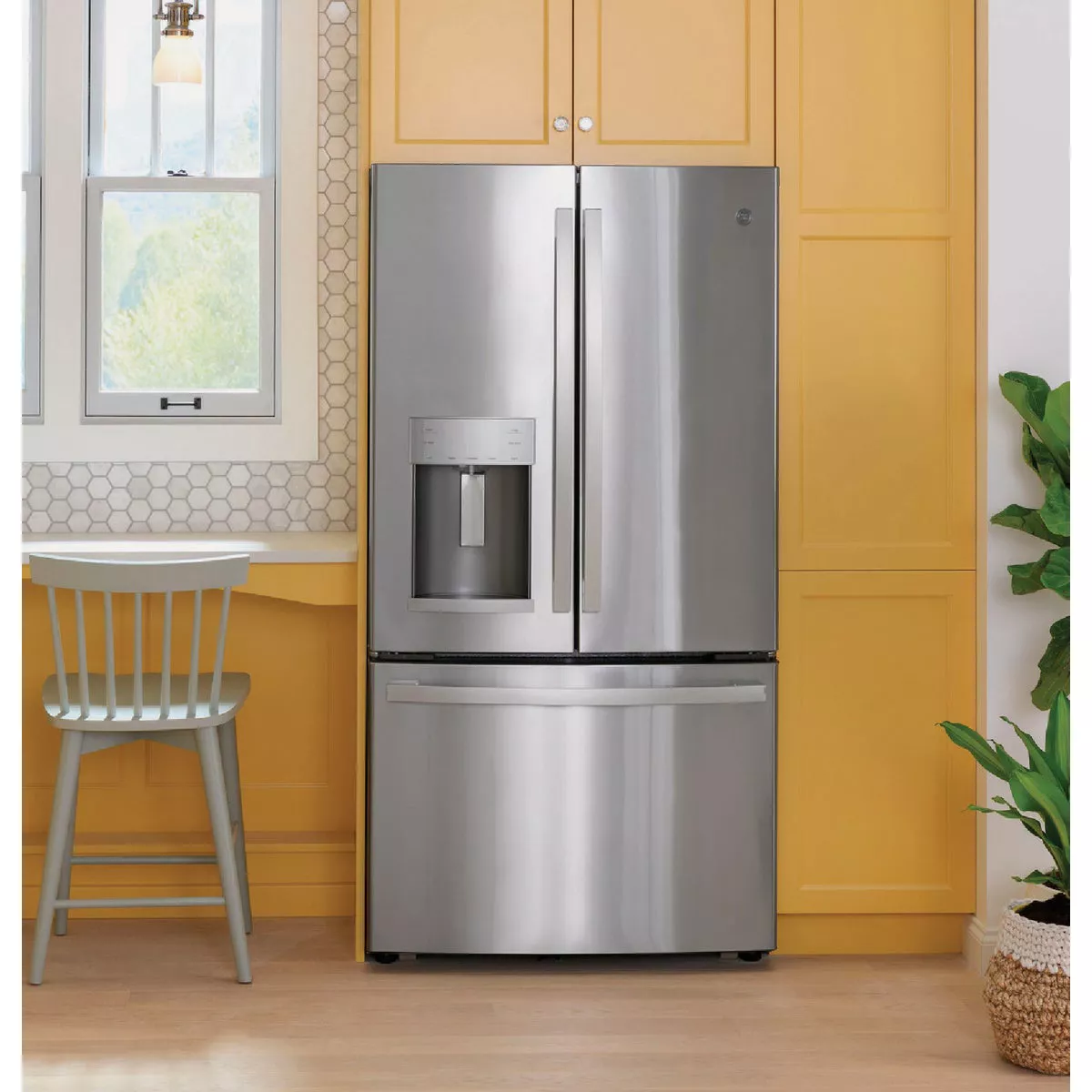 GE 22.1 Cu. Ft. Counter-Depth French Door Refrigerator, Fingerprint Resistant Stainless Steel - photo 3
