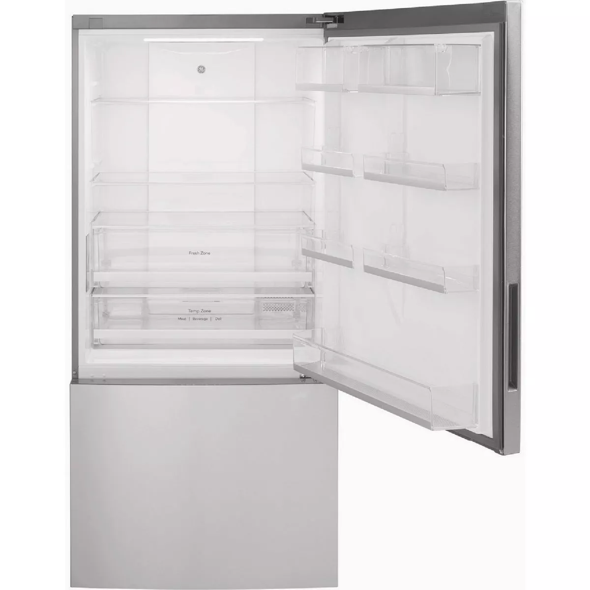 GE 17.7 Cu. Ft. Counter-Depth Bottom Freezer Refrigerator, Fingerprint Resistant Stainless Steel - photo 5