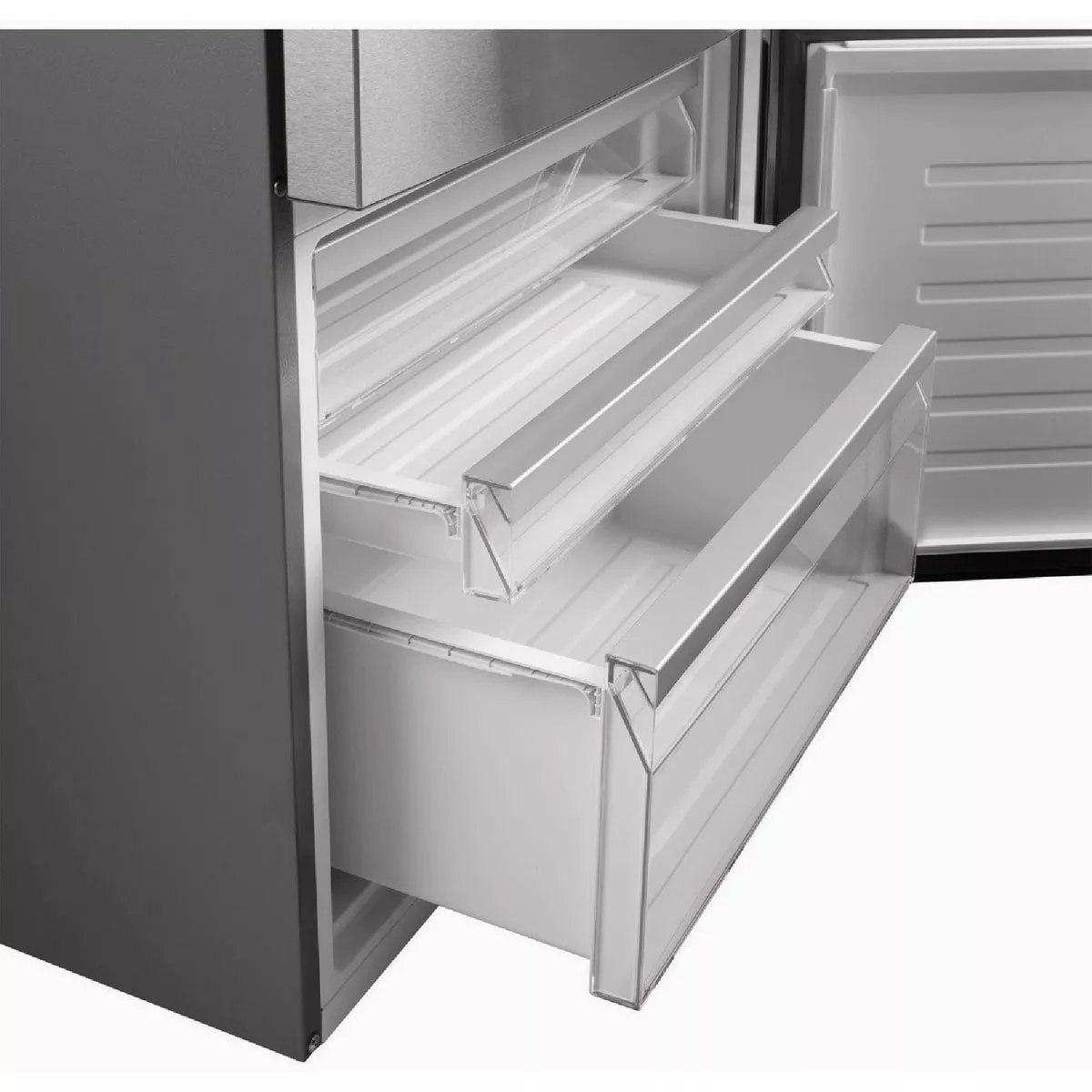 GE 17.7 Cu. Ft. Counter-Depth Bottom Freezer Refrigerator, Fingerprint Resistant Stainless Steel - photo 2