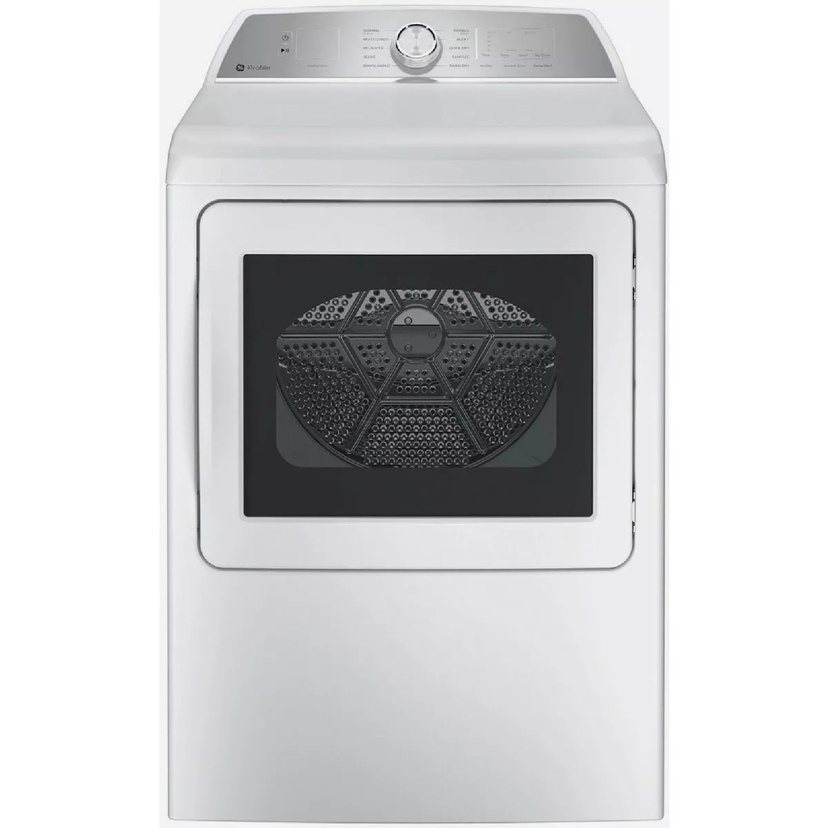 GE Profile 7.4 Cu. Ft. Front Load Electric Dryer with Sanitize Cycle & Sensor Dry, White-