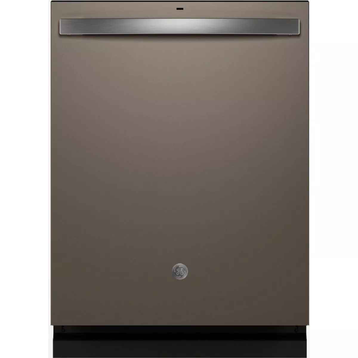 GE 24 In. Fingerprint Resistant Slate Top Control Built-In Dishwasher with Sanitize Cycle & Stainless Steel Interior