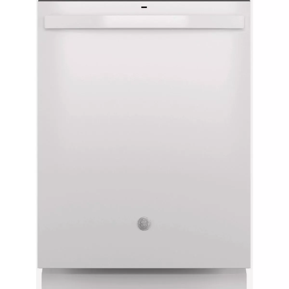 GE 24 In. White Top Control Built-In Dishwasher with Sanitize Cycle & Stainless Steel Interior
