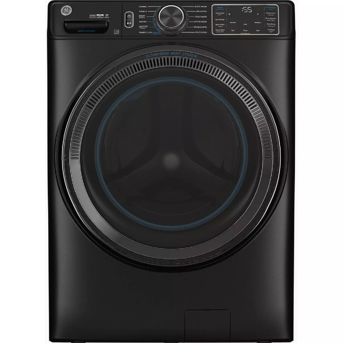 GE 28 In. 5.0 Cu. Ft. Smart Front Load Steam Washer with SmartDispense ...
