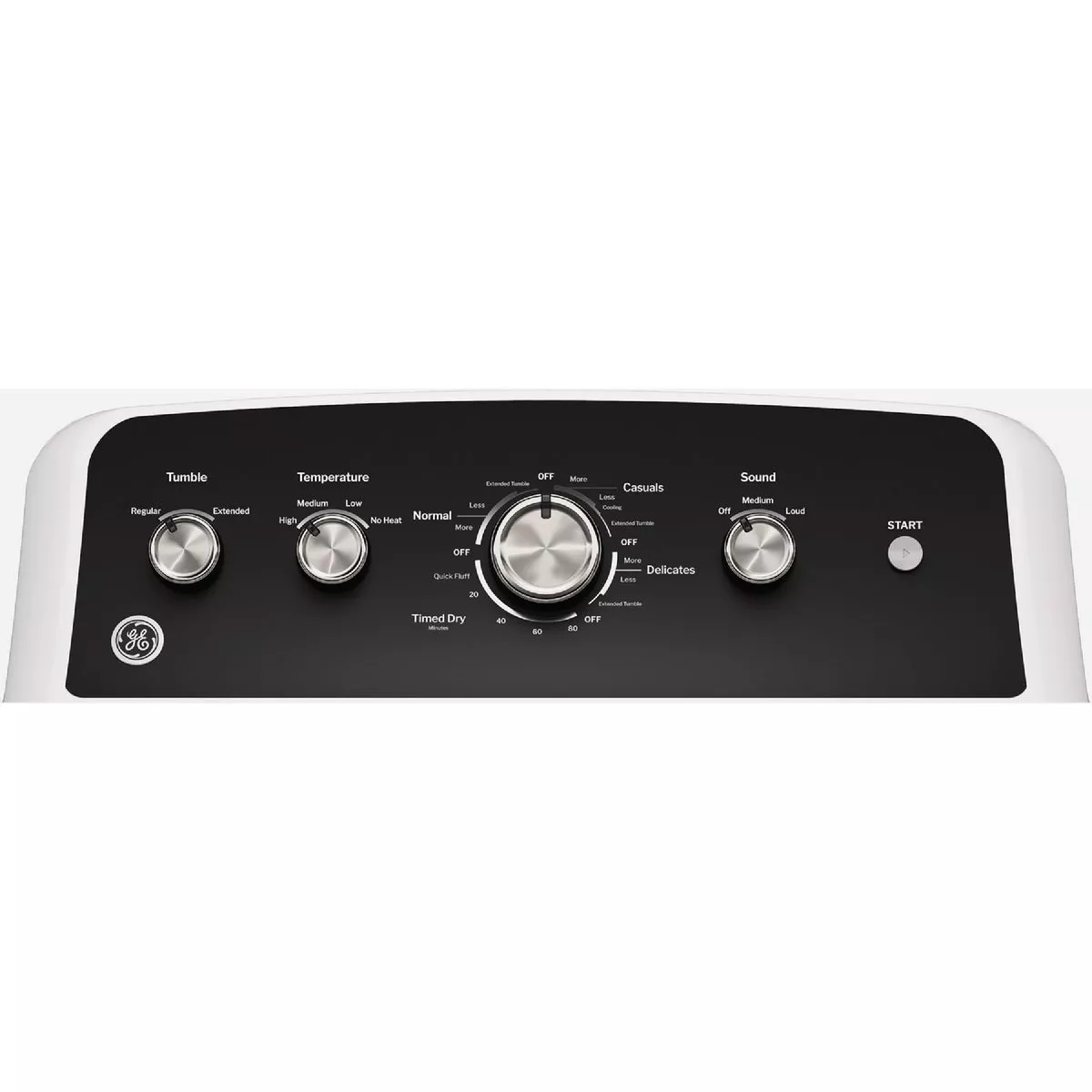 GE 7.2 Cu. Ft. Front Load Electric Dryer, White - photo 3