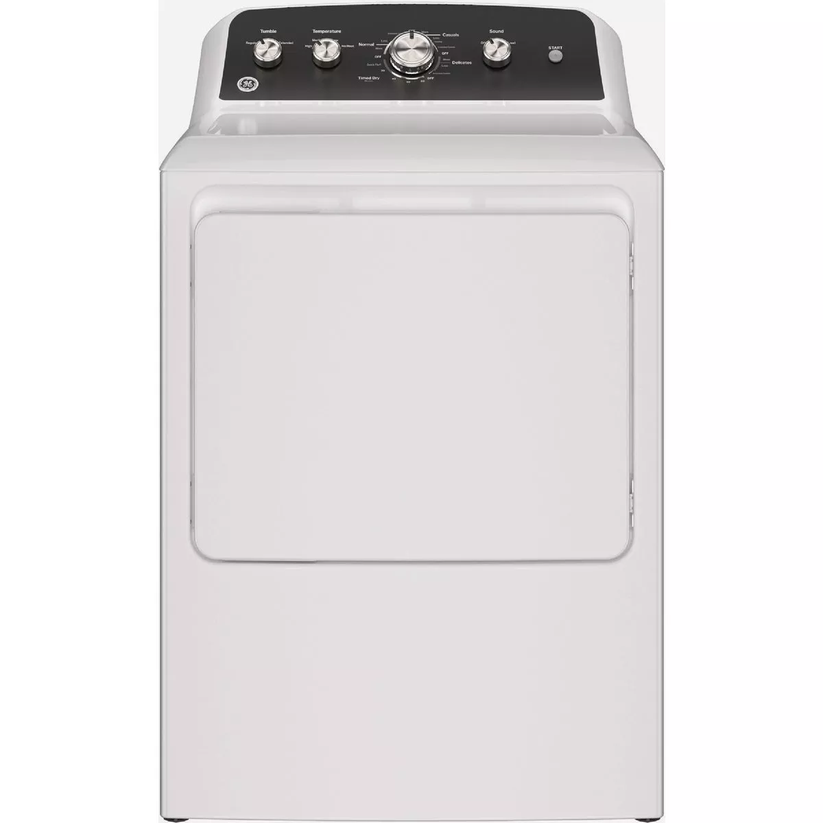 GE 7.2 Cu. Ft. Front Load Gas Dryer, White